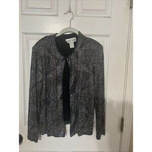 Ronnie Nicole by Ouida New Years Eve Sparkle Jacket Vintage Glitter Sz S
